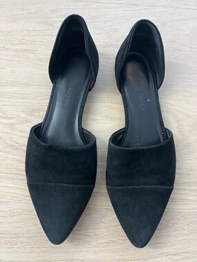 Jenni Kayne Black Suede Women's D'Orsay Flats